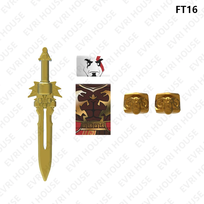 Games Mini-actiefiguren Bakstenen Bouwstenen Poppen Assemblage Accessoire Speelgoed voor kinderen FT16-19