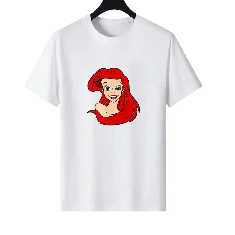 

Disney Sell Woman White Summer Round Neck Parent-child Clothing Sporty Tops Ladies Cheap Y2k Short Sleeves T-Shirt Sweatshirts