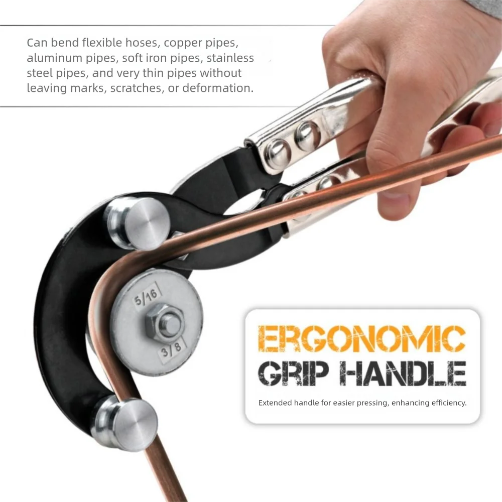 

High Carbon Steel Bending Pliers Adjustable Anti-Slip 4 in 1 Pipe Tool Multifunctional Practical Tube Bending Pliers DIY
