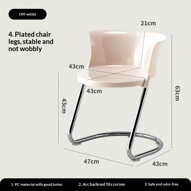 Sedia da pranzo in acrilico trasparente Designer moderno nordico Caffè in stile cinese vintage Caffetteria Panetteria Mobili nordici lavabili Instagram