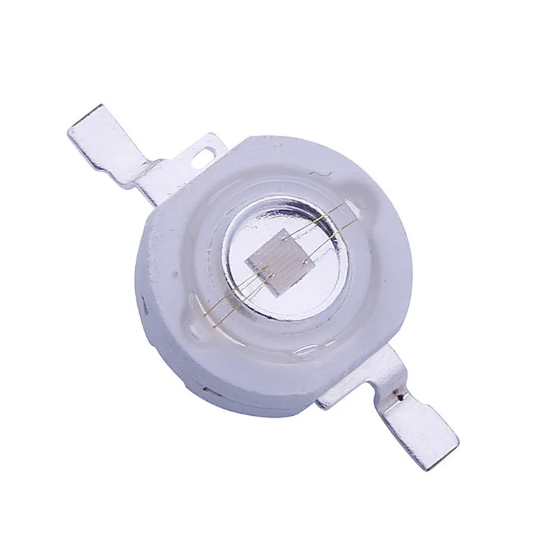 3W LED chip UV High power bead Lamp 365 390 380 395 400 410 420 430nm Silicone Lens cure solidify Anti-Fake 100pcs