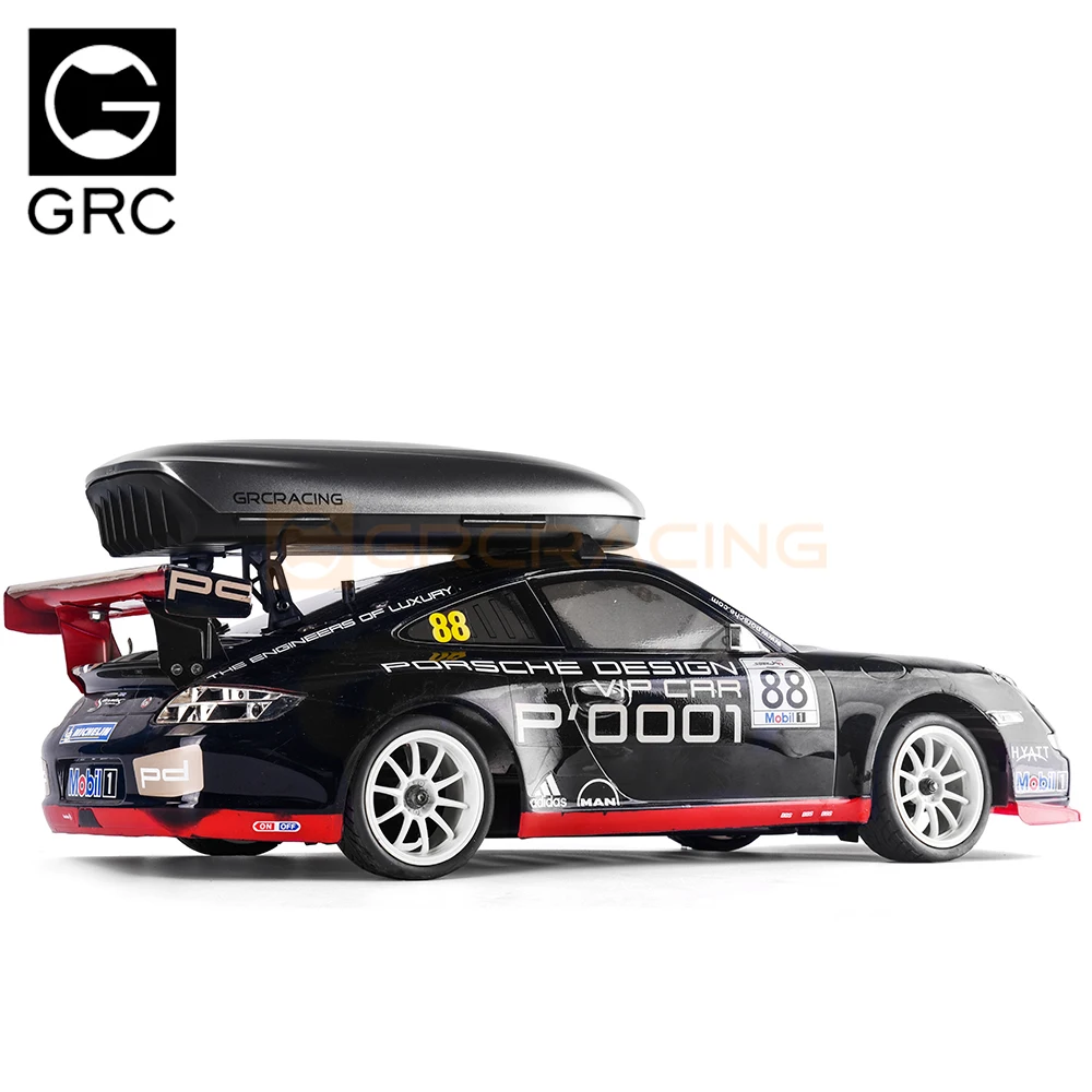 GRC 1/10 Scale Roof-box w/Rack Luggage Roof Rack Holder Bar with Rail Bar For Drift RC Rally WR8 TT01 #G172V