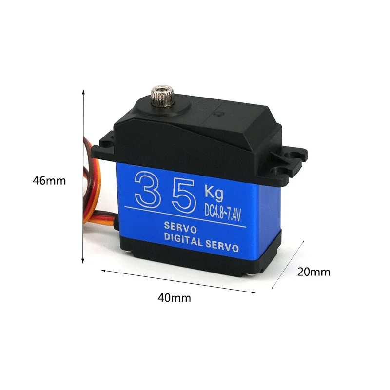 Digitale Servo 20KG 25KG 30KG 35KG Metal Gear Hoog Koppel 180 Graden Voor RC Model auto Boot Robotarm