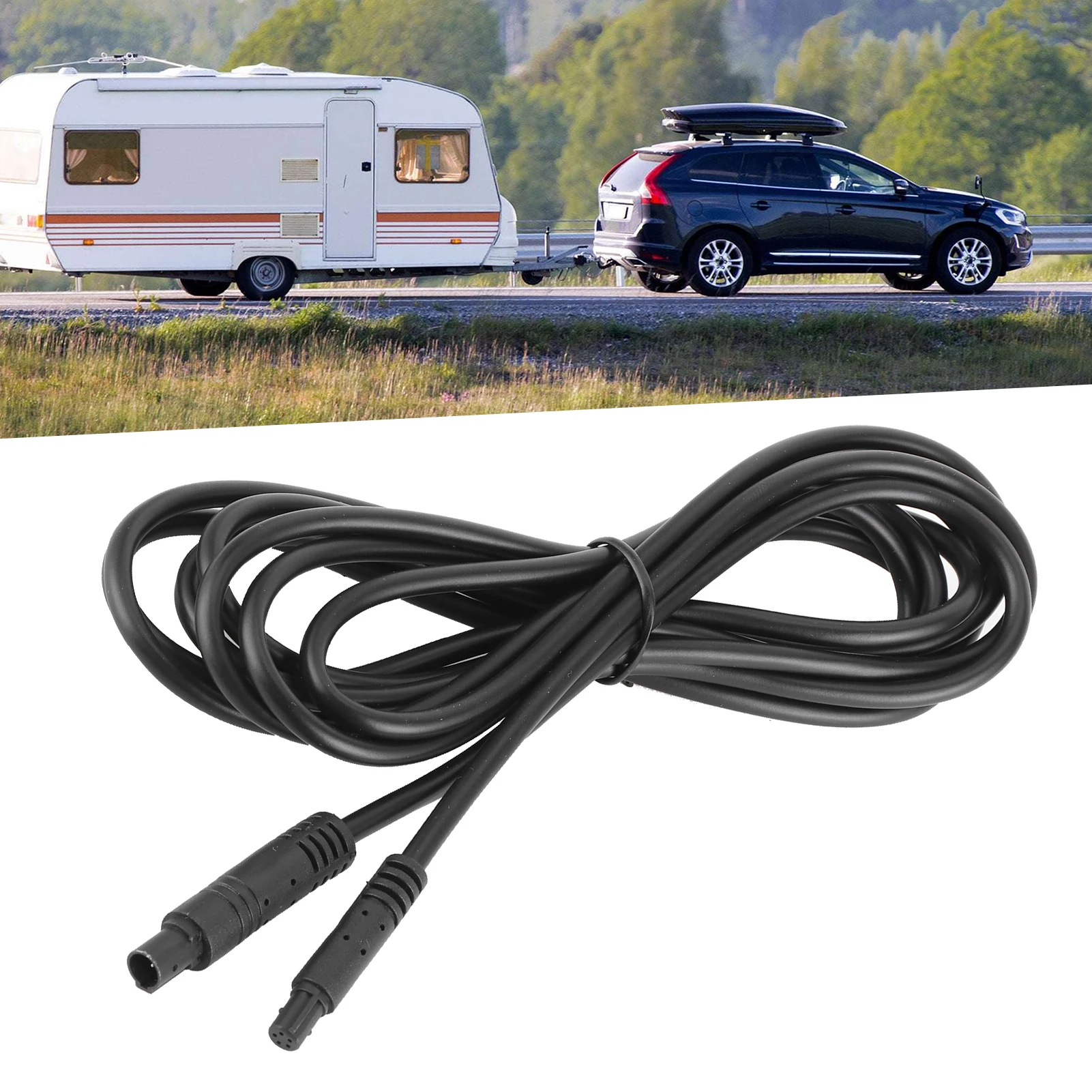 8.2ft 5Pin Rearview Camera Extension Cable Male To Female Universal Car Rear View Line