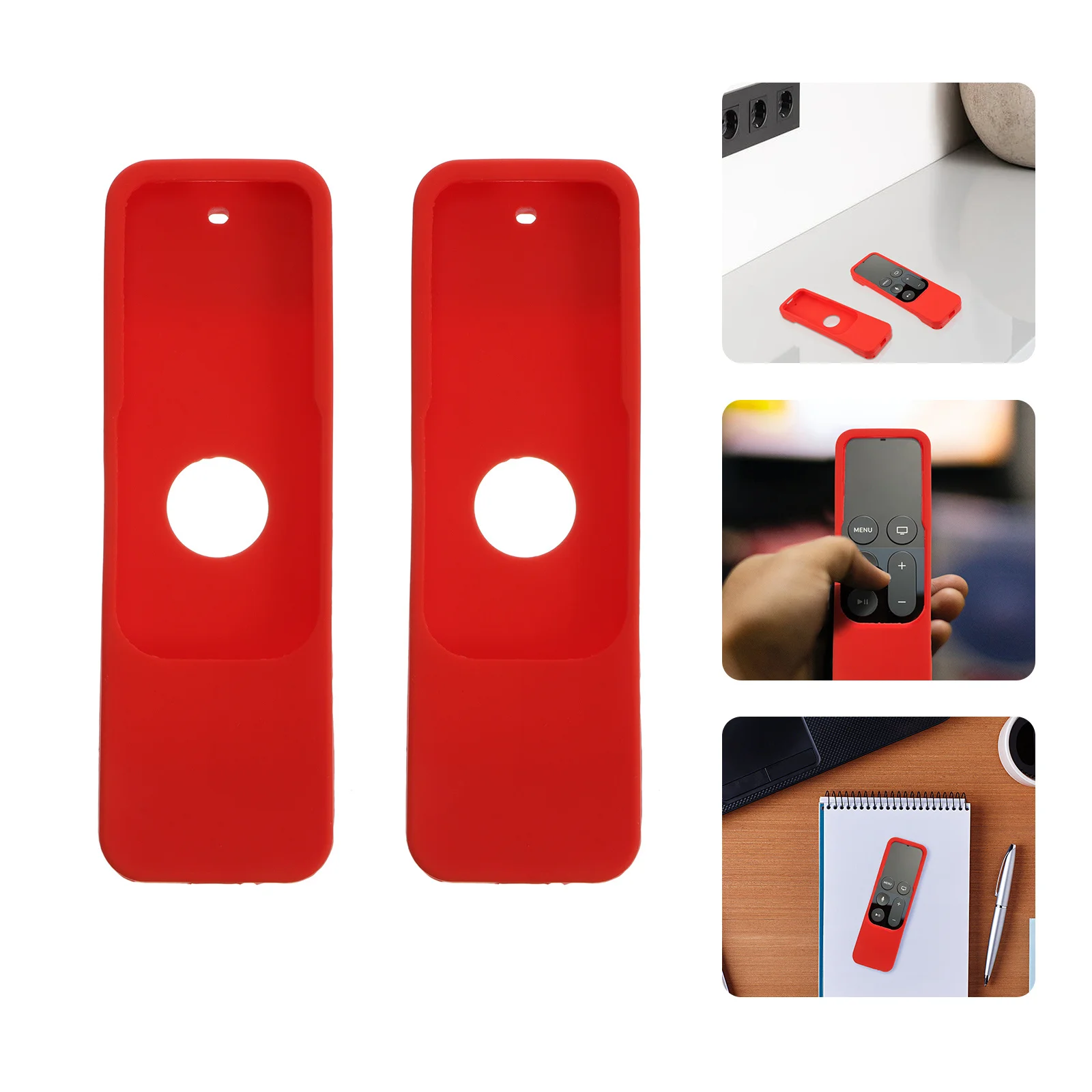 

2pcs Silicone Remote Cover Case For 4K 5Th Slim Fit Protection Against Scratches Dust Water Bumps Controller