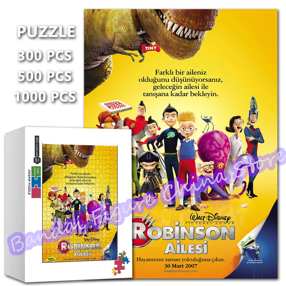 

Meet The Robinsons Jigsaw Puzzles Disney Cartoon Anime Print 300/500/1000 Pieces Puzzle for Adults Decompress Educational Toys