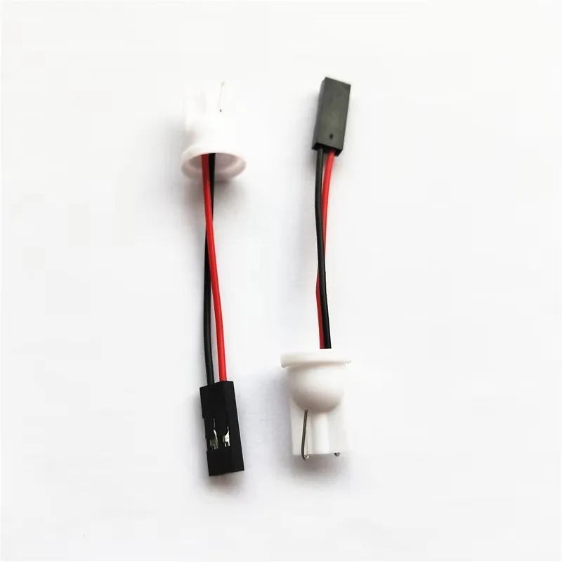 Rockeybright 2pcs t10 adapter for car led light led panel stop lamp bulb connector t10 socket adapter