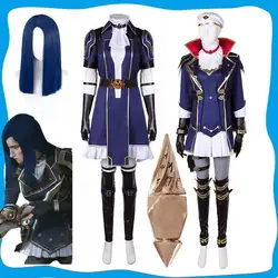 Arcane LoL Caitlyn Kiramman Cosplay Costume Wig Heat Resistant Synthetic Hair Carnival Halloween Party Props