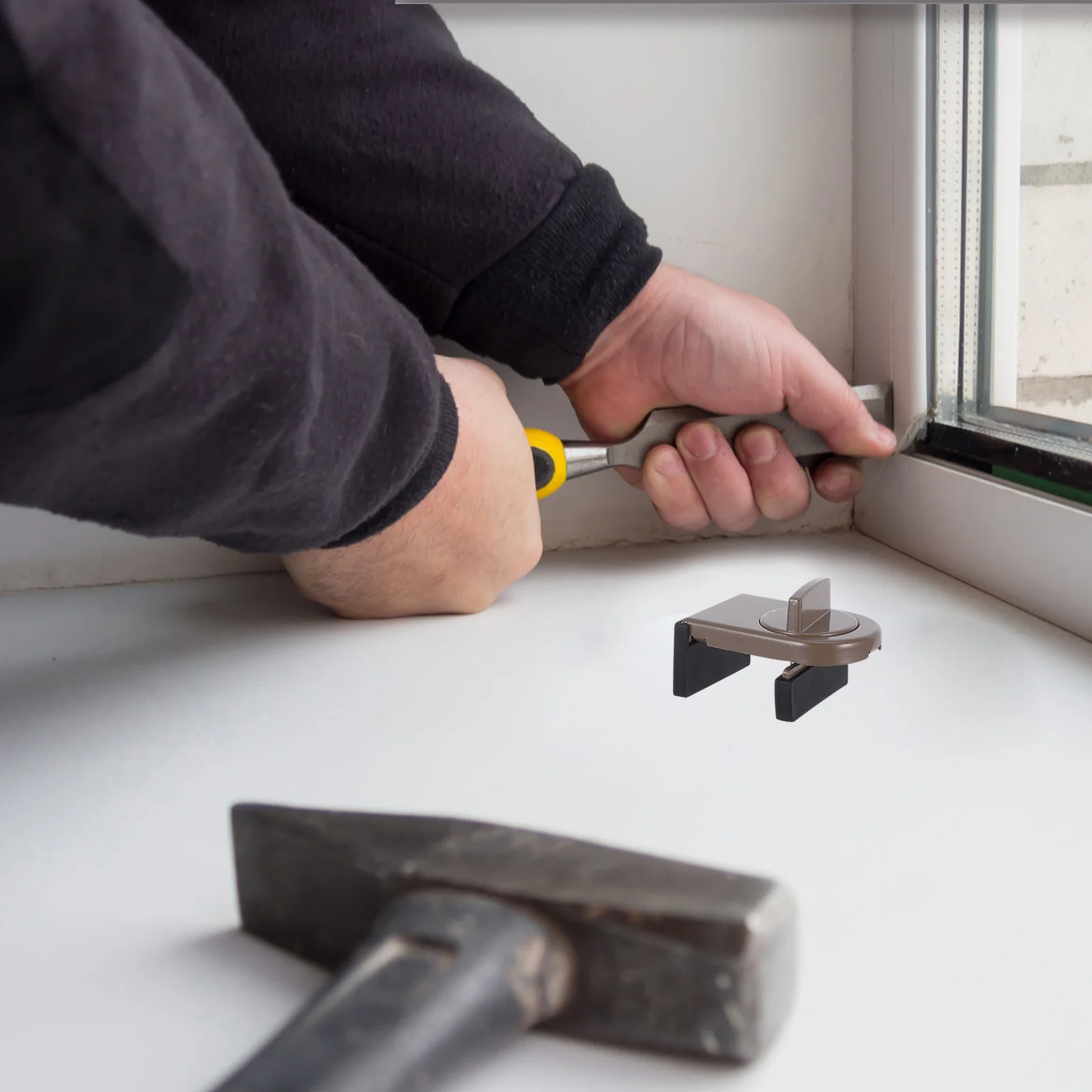 

Adjustable Window Childproof For Sliding Glass Doors Windows Wedge Stopper Safety Locks Security Reinforcement Window