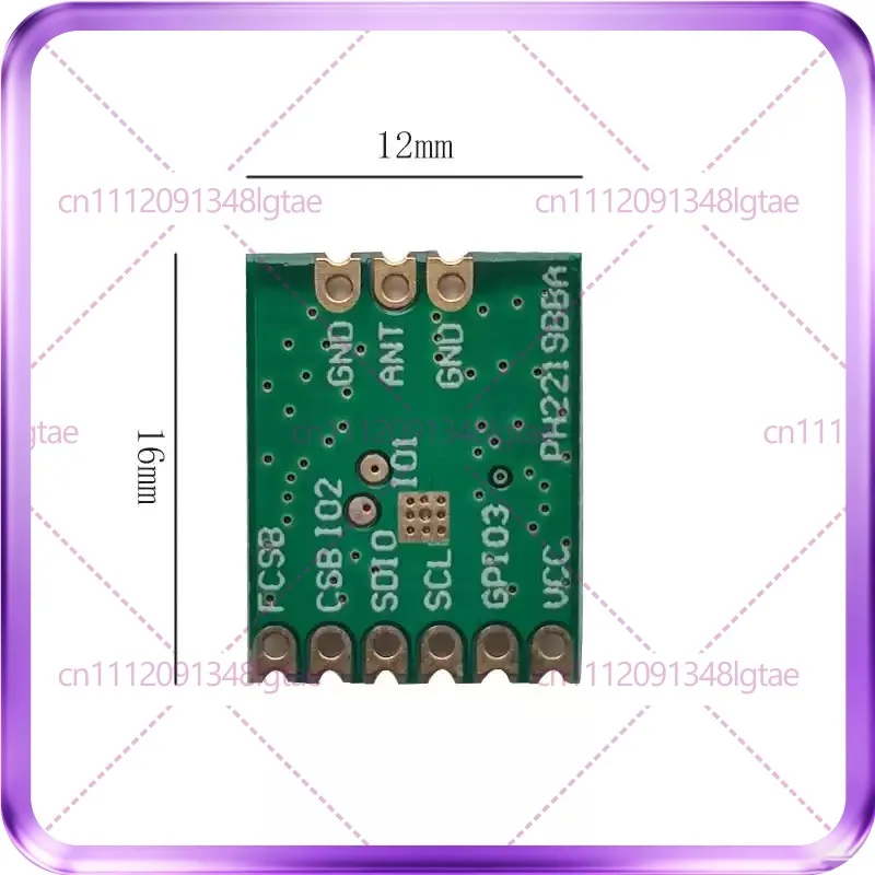 5pcs For HUAPU CMT2219B 433MHz high sensitivity wireless receiver module, low power consumption, long distance communication