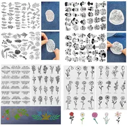 2Pcs/set Water Soluble Embroidery Paper Stabiliser with Flower Patterns Hand Sewing Water Soluble Film DIY Craft Making Dropship