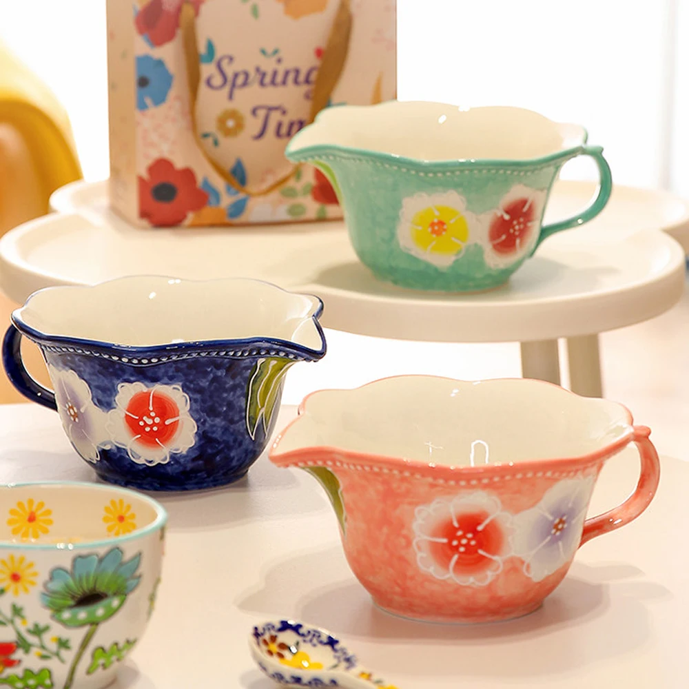 Ceramic The Mixing Bowl lovely household large egg bowl drainage mouth and basin baking bowl kitchen utensils baking utensils