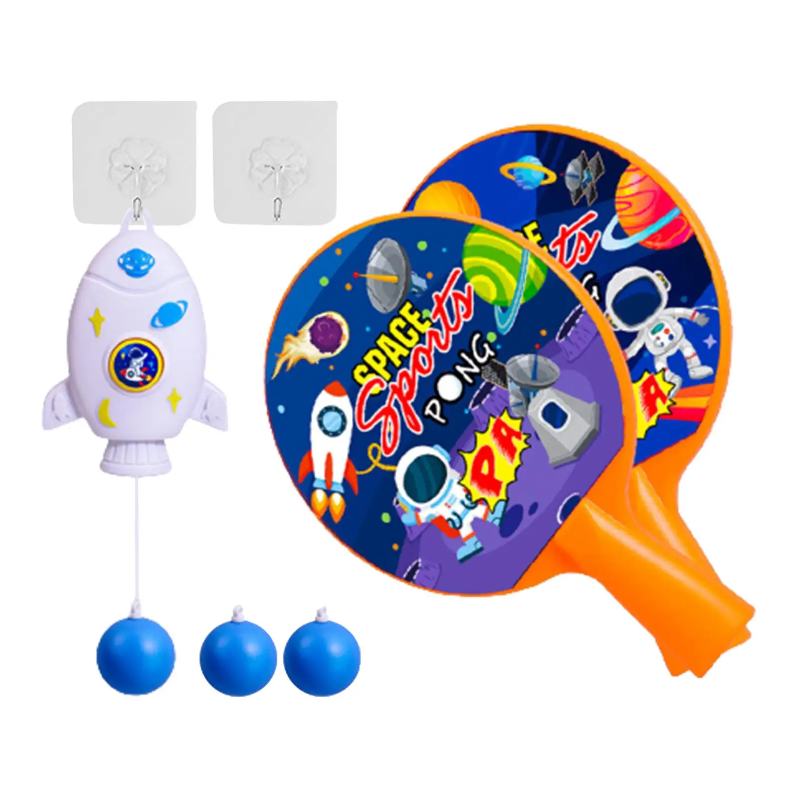 Hanging Table Tennis Trainer for Door Frame Hand Eye Coordination Adjustable Height Self Training for Kids Boys Girls