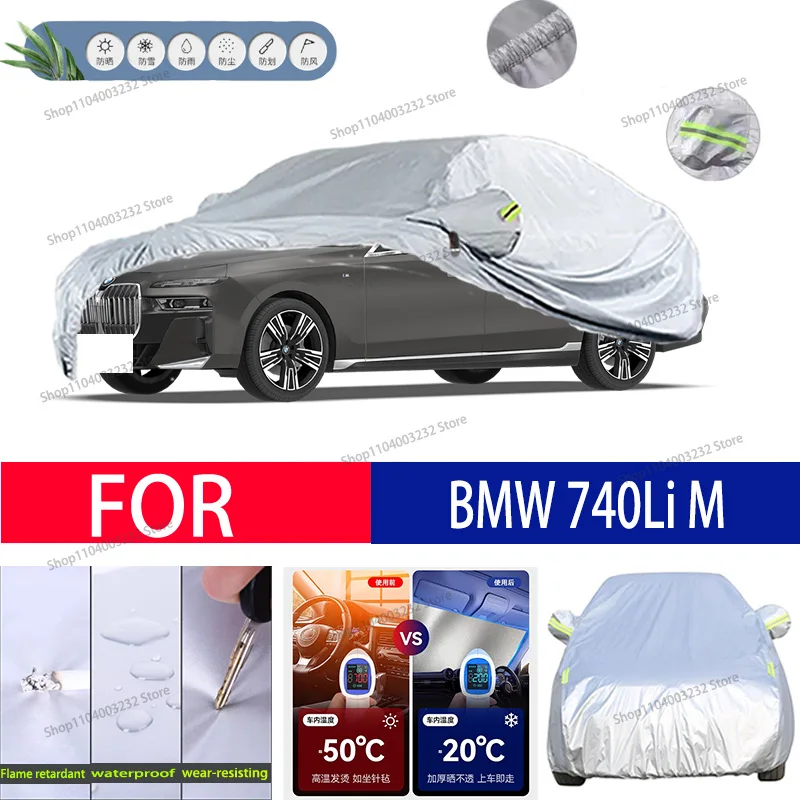 For BMW 740LiM Car clothing sun protection snow prevention antifreeze car protective cover  auto cover