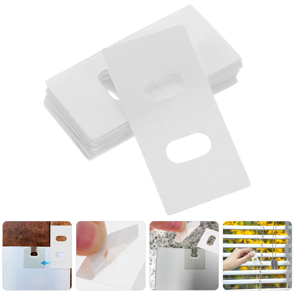 

20 Pcs Curtain Repair Stickers Vertical Blind Tabs Fixers Window Venetian Blinds Parts Replacement For The Pet Household