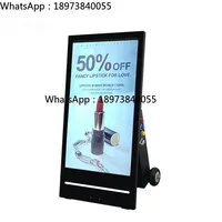 43 inch IP65 Waterproof Outdoor Advertising Kiosk Portable WIFI Battery Powered Movable Outdoor Digital Signage Totem