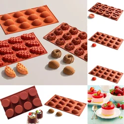 Cake Silicone Baking Pan Mould 8/12 Cavity Nonstick Chocolate Soap Jelly Pudding Muffin Mold DIY Cookie Pastry Mold Baking Tool