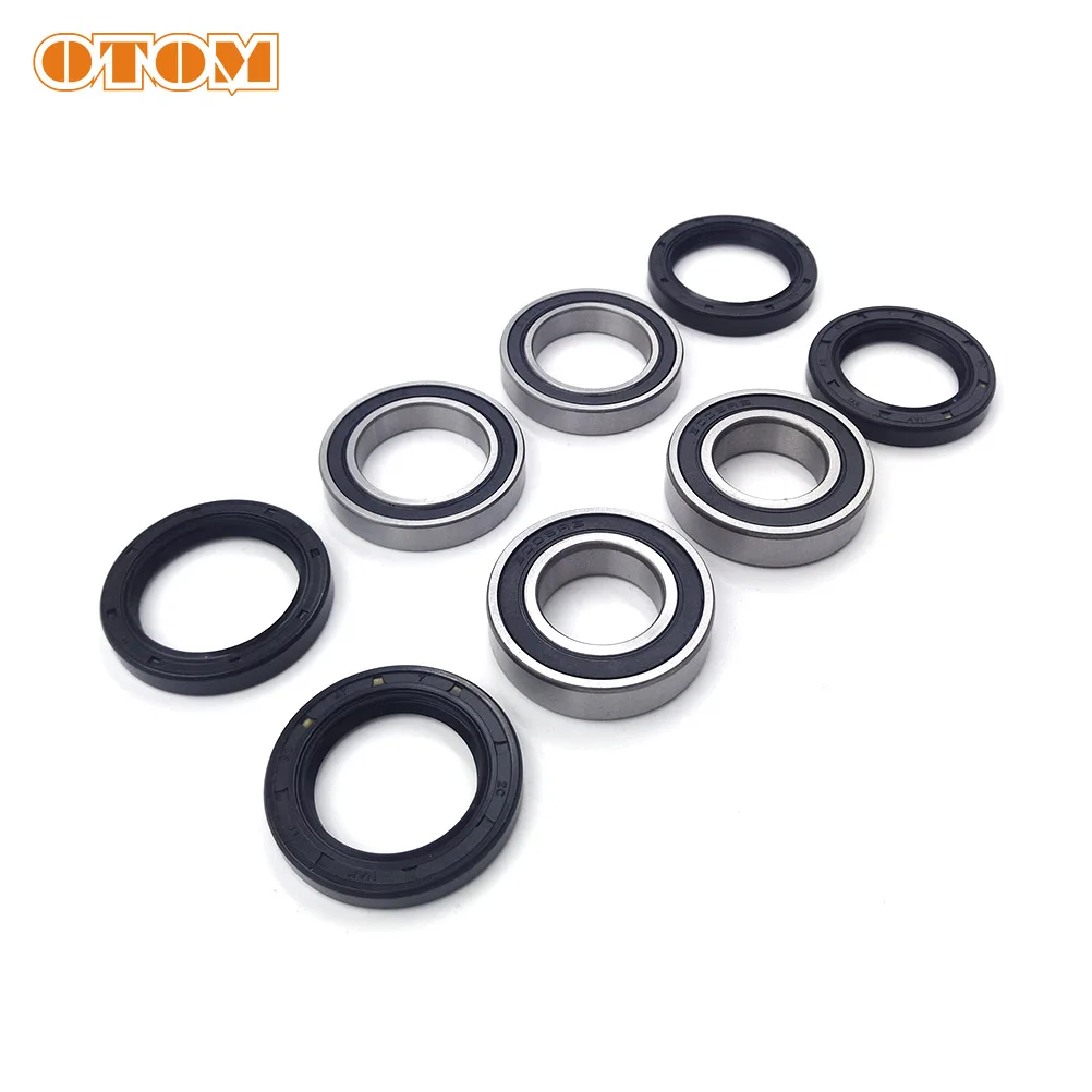 OTOM Motorcycle Front Rear Wheel Hub Oil Seal Bearing Set For KTM EXC200 SX300  XC150 CR125 HUSQVARNA TC250 FC450 FE250 FE390E