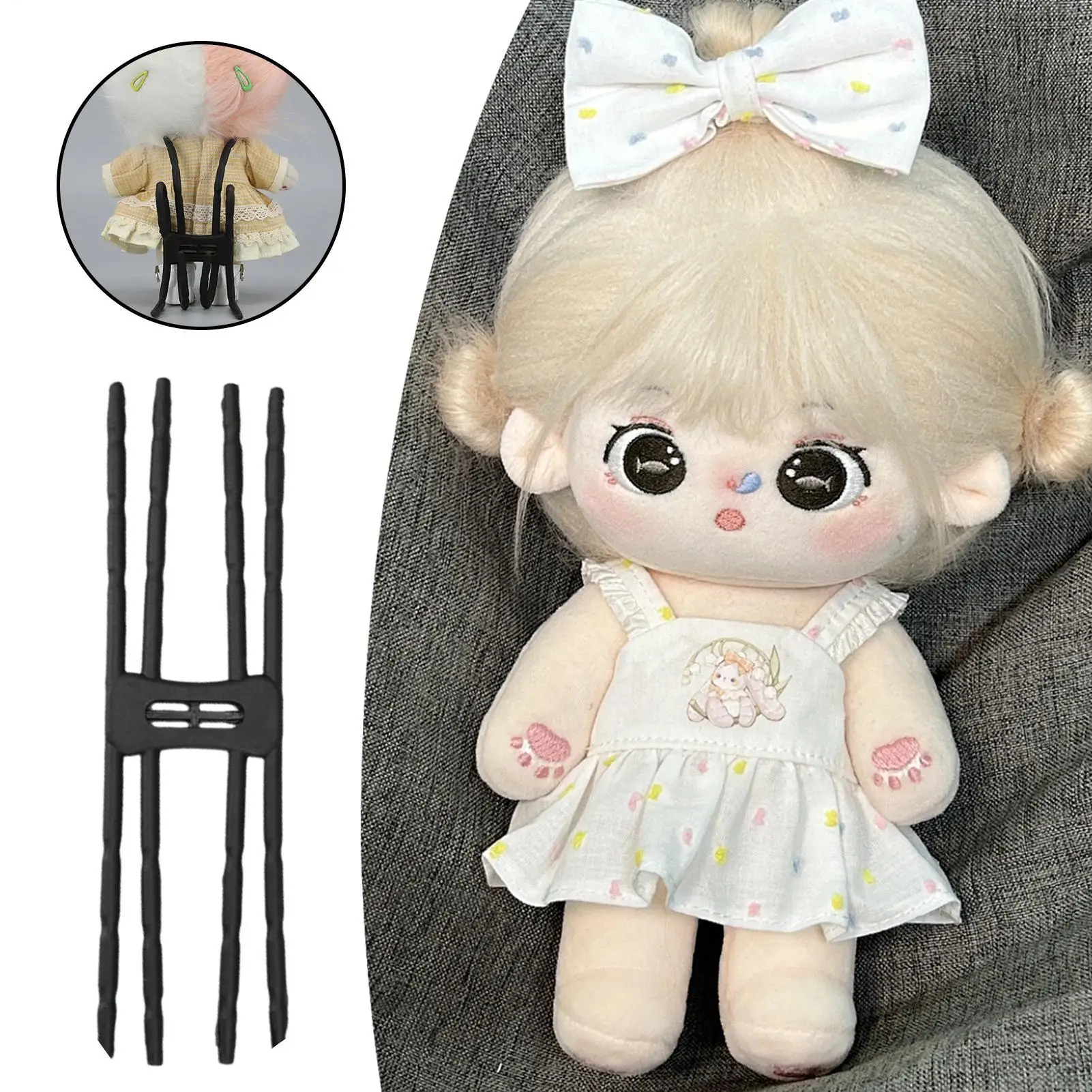 Adjustable Doll Stands Crochet Figure Support Adjustable Cotton Doll Stand For Outdoors Tabletop Scenery Collection Exhibition