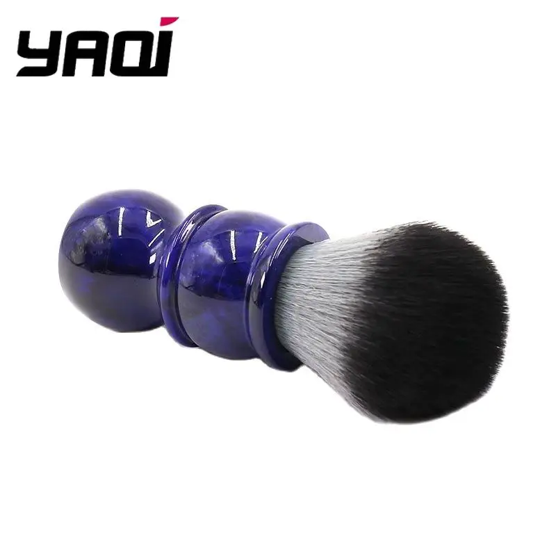 2026 Yaqi Shave Brush 24mm Timber Wolf Color Synthetic Hair Barber Shave Brush Wet Shaving Brush