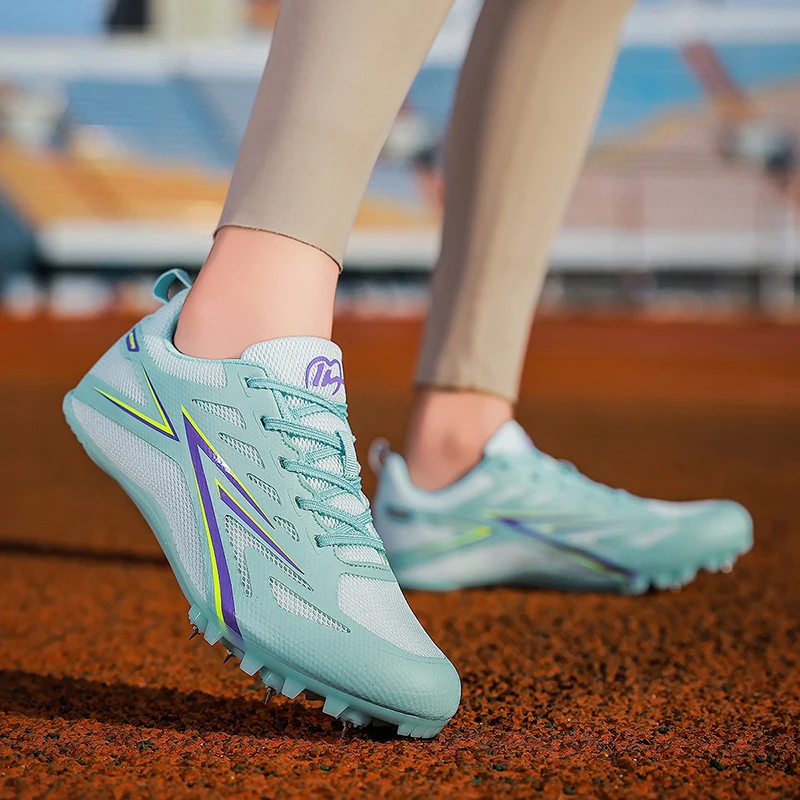 

Женские профессиональные легкоатлетические шиповки для бега, спринта и прыжков в длину, легкие, нескользящие, с шипами, для соревнований