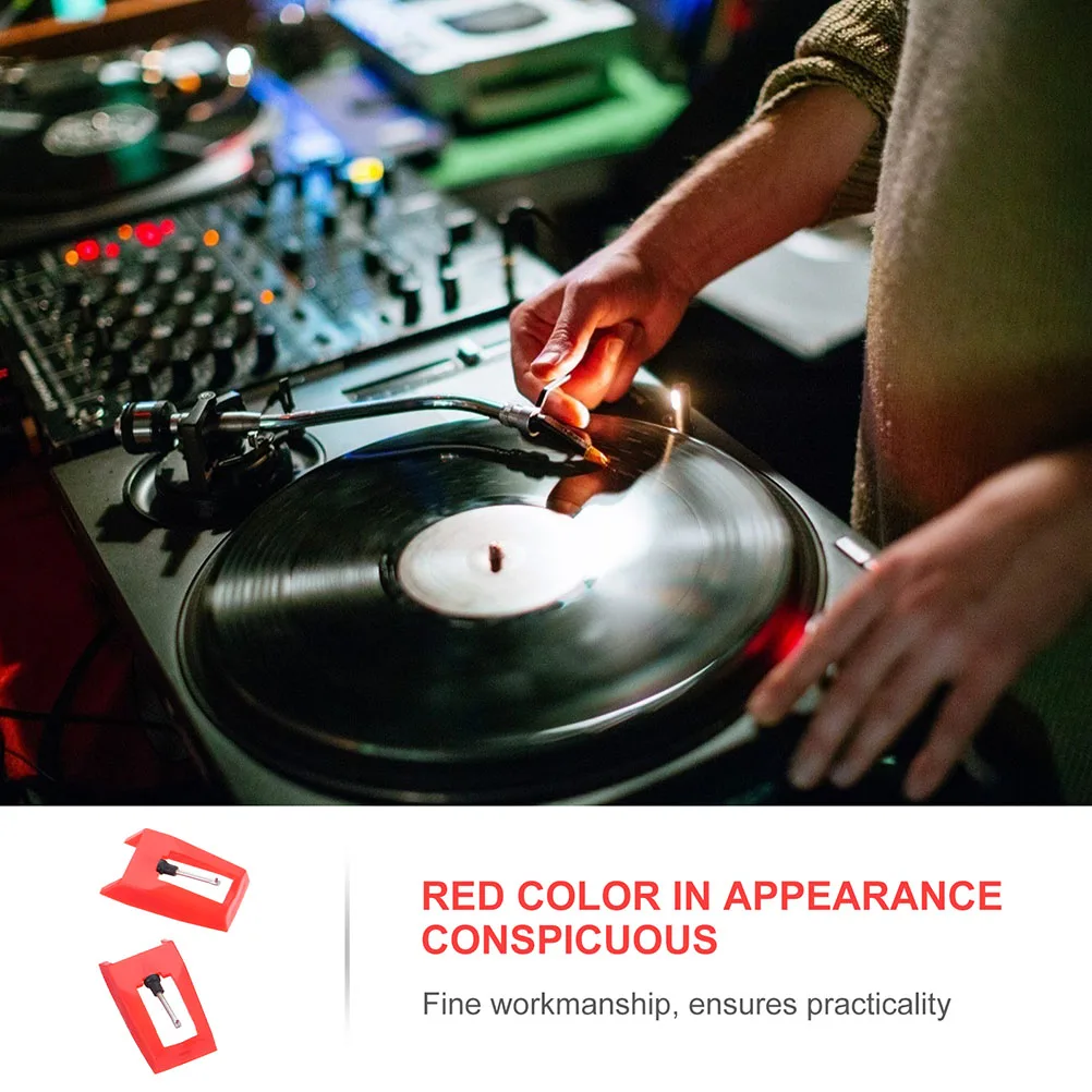 

4Pcs Universal Turntable Stylus Needle Replacement for Record Player Phonograph High Fidelity Sound Resistant to Deformation