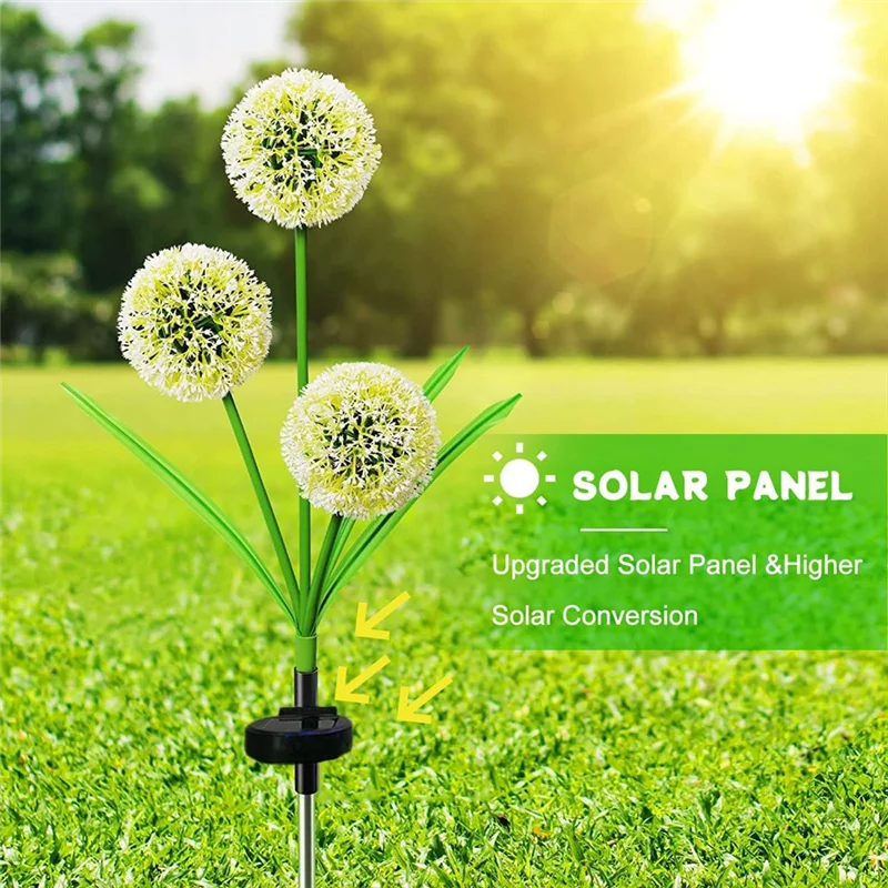 

Solar Dandelions Flower Lantern Simulation Onion Ball Lamp Courtyard Garden Decorations Atmosphere Lamp Flower Lamp