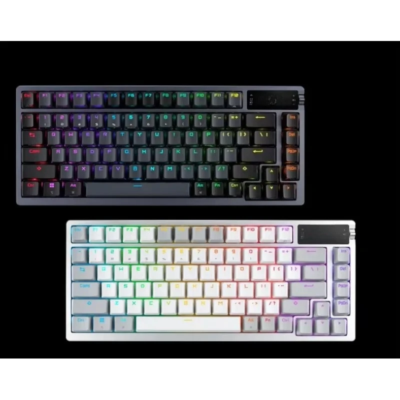 Hot Sale New Azoth 75 Keyboard Hot-swappable Pre-lubed Tri-mode Connection With 2.4 GHz SpeedNova OLED Display With