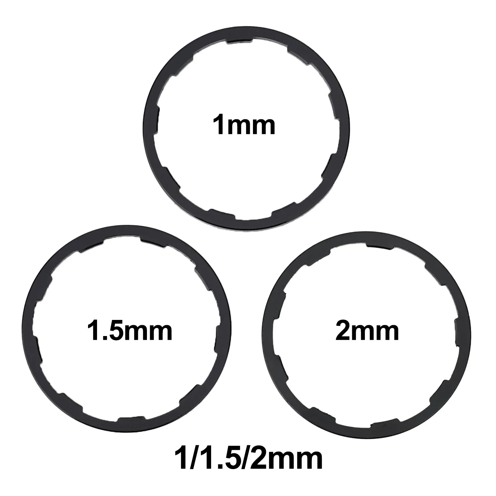 3 sztuk/zestaw 1/1.5/2/1.85/2.18/2.35mm podkładka piasty rowerowej MTB dolny wspornik dystansowe koło zamachowe uszczelka kasety rower szosowy