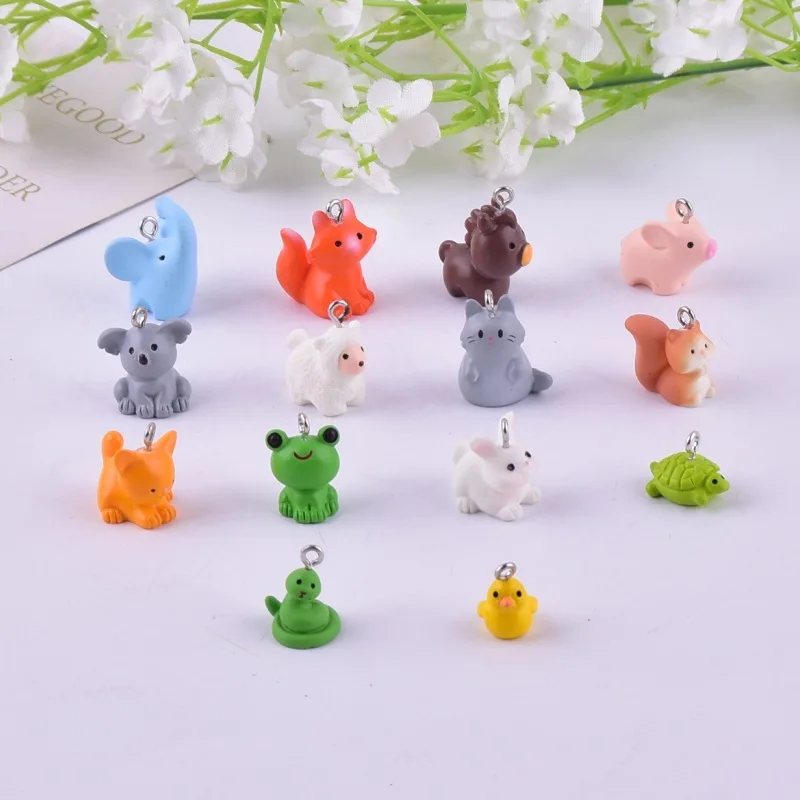 Squirrel Fox Rabbit Sheep Duck Pig Cat Horse Frog Turtle Snake Koala Figurine Miniature Fairy Garden Decoration Accessories