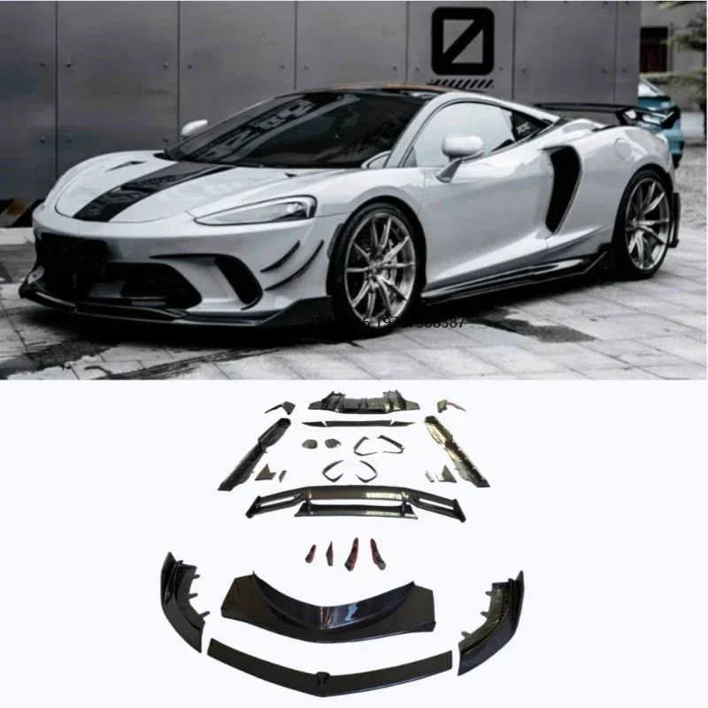 High Quality Dry Carbon Fiber Body Kit for  GT Upgrade Pro Style Front Lip Rear Diffuser Side Skirts and Rear Spoilers