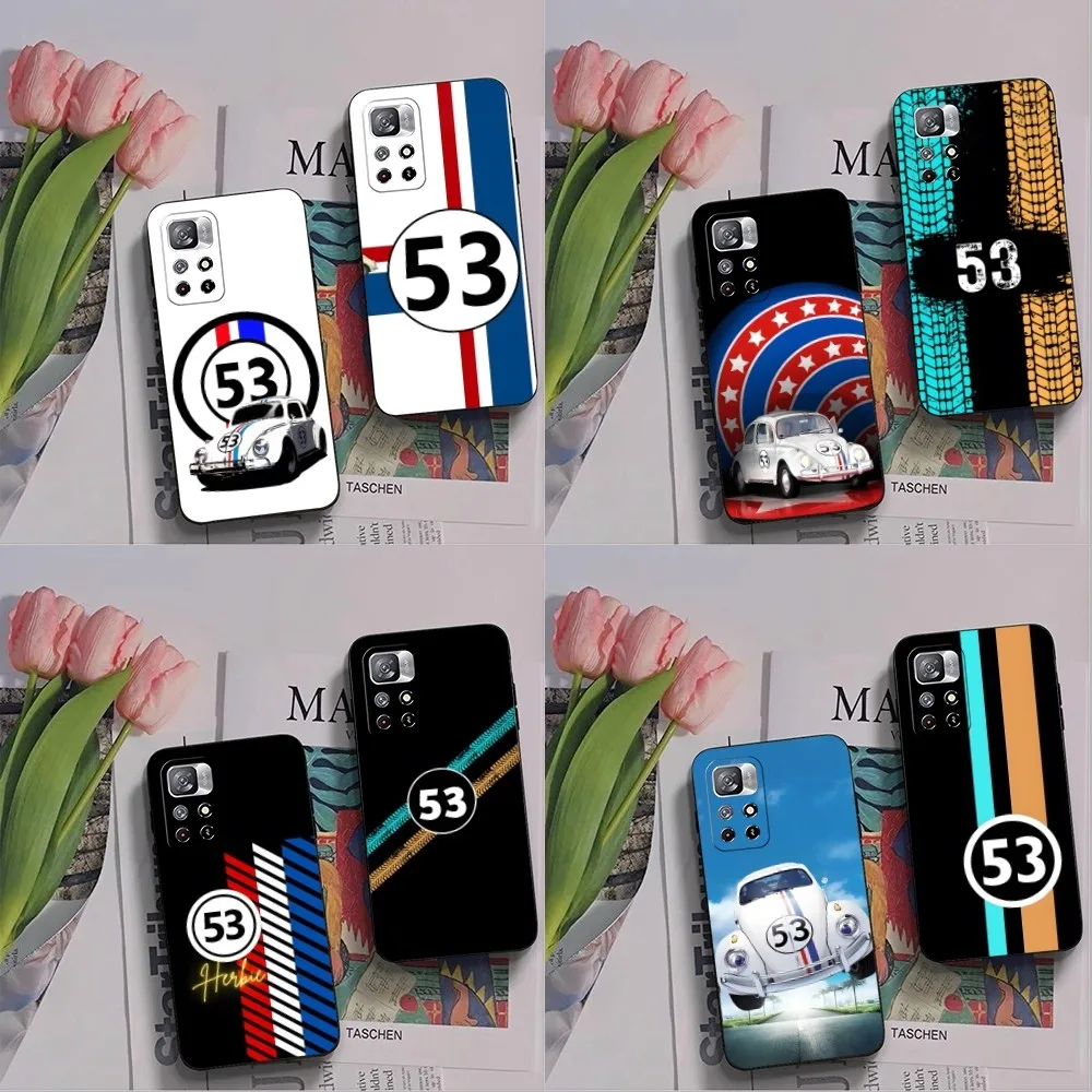 Herbie number 53 Phone Case for Xiaomi Redmi Note 14 13 12 11 9 Ultra 10 Lite POCO F4 F5 X5 Pro Plus Cover