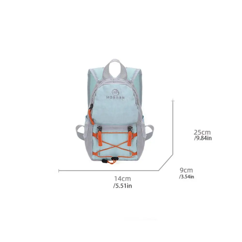 Koreaanse stijl outdoor rugzak met trekkoord effen kleur waterdichte reis nylon rugzak sport woon-werk wandelen schoudertas meisjes