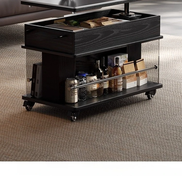 

Movable lifting coffee table, sofa side table, living room, household medium trolley rack