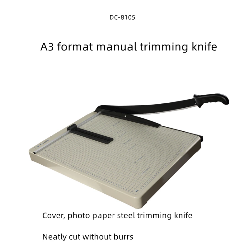 DC-8105 a3 cortador manual pequeno multifuncional faca de corte papel foto/cartões de visita/capa papel/foto cortador