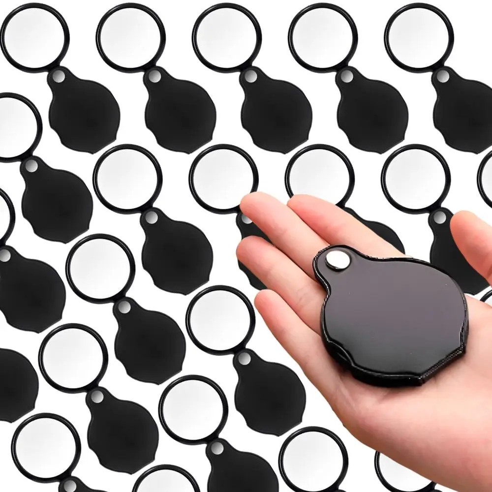 1/2/4pcs 10X Mini Foldable Pocket Magnifier, Portable Handheld Magnifying Glass for Seniors Reading, Inspection & Hobby Use YMY