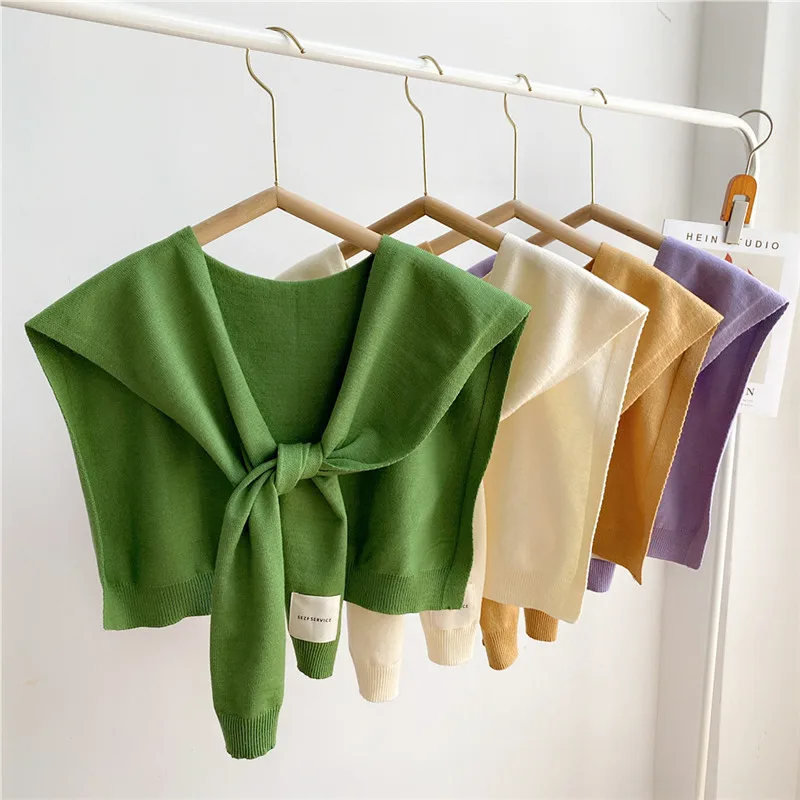 

Women Detachable Collars Scarf Air Conditioned Rooms Shoulder Back Warm Protection Shawls Scarves Blouse Shirts Dress Shawl Wrap