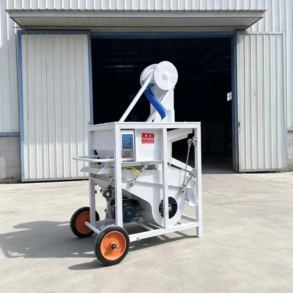 Light Operation Labor Saving Wheeled Portable Wheat Sorghum Rapeseed Quinoa Screening Seed Gravity Separator