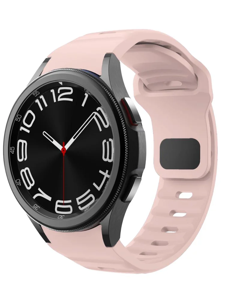 

Band for Samsung Galaxy Watch 4/5/6/Classic/pro 45mm 44mm 40mm 47mm 43mm no gaps 20mm Silicone Bracelet correa watch 6 strap