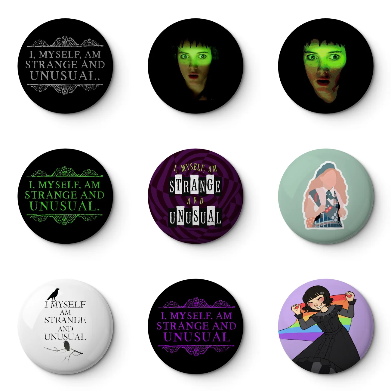 Lydia Deetz Beetlejuice Soft Button Pin Customizable Metal Decor Women Jewelry Gift Cute Funny Hat Lover Lapel Pin