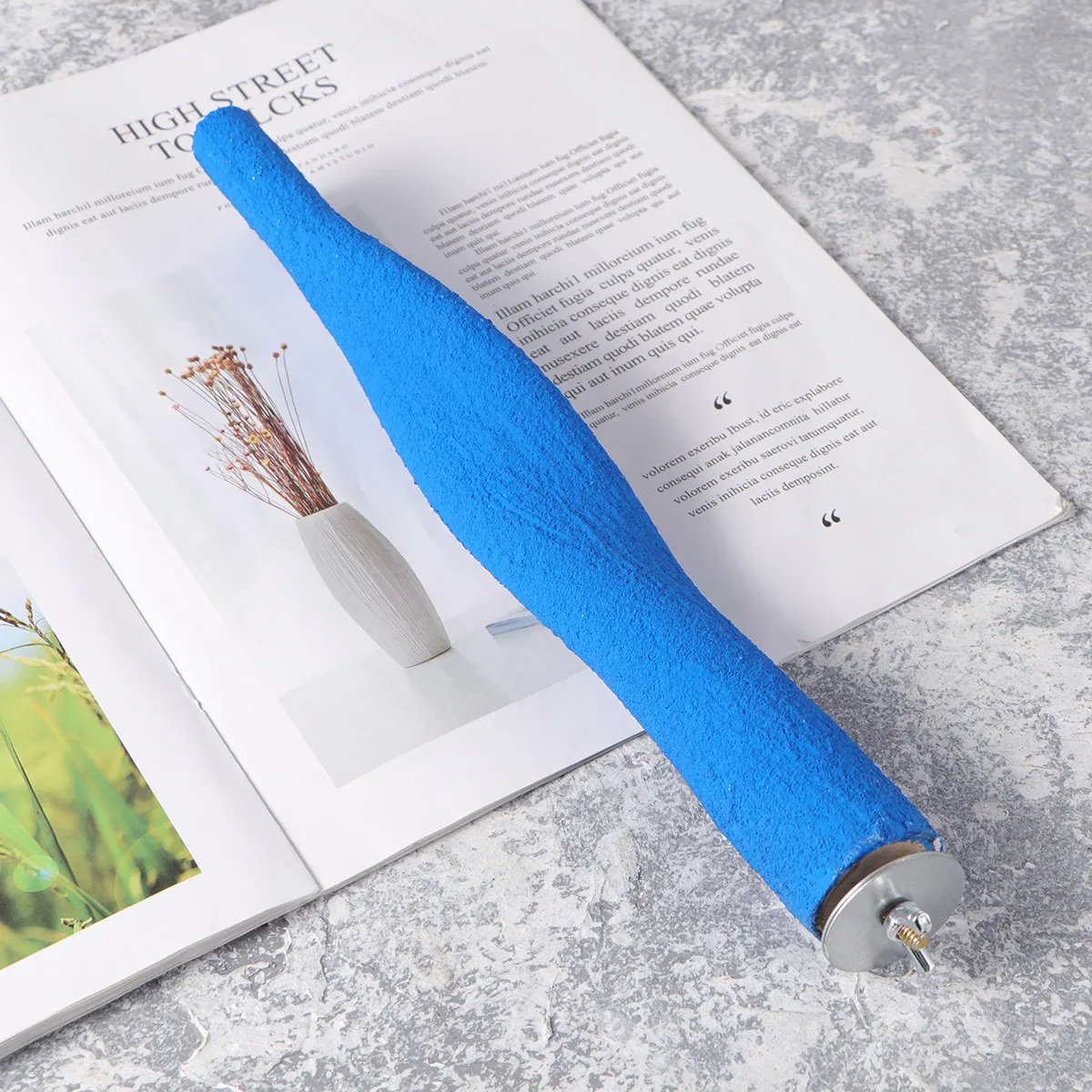 Quartz Sand Grinding Wand Bird Stand Parrot Claw Stick Cage Accessory Random Color Cage Perch Nail Grinding Bird Perch