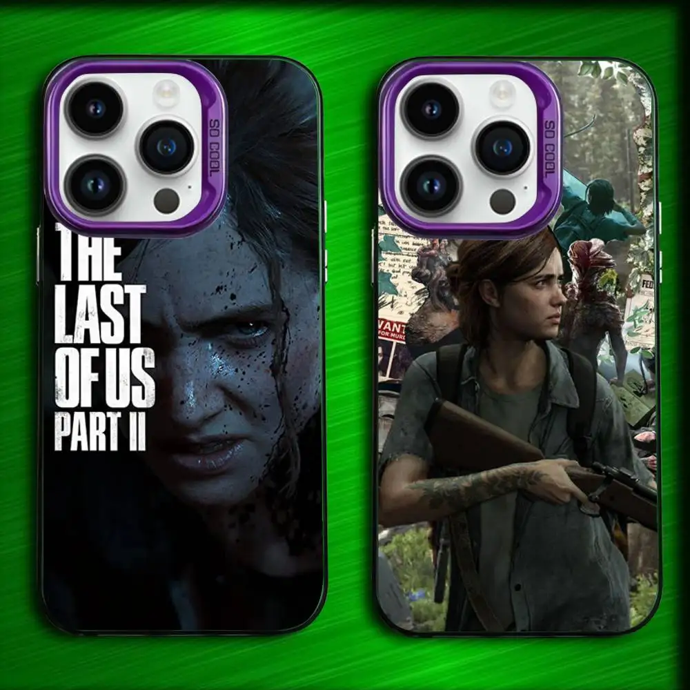 

The L-Last of U-Us 2 Phone Case For iPhone 16,15,14,13,12,11,Mini,Pro,E,MAX Purple Candy Matte Shockproof Cover