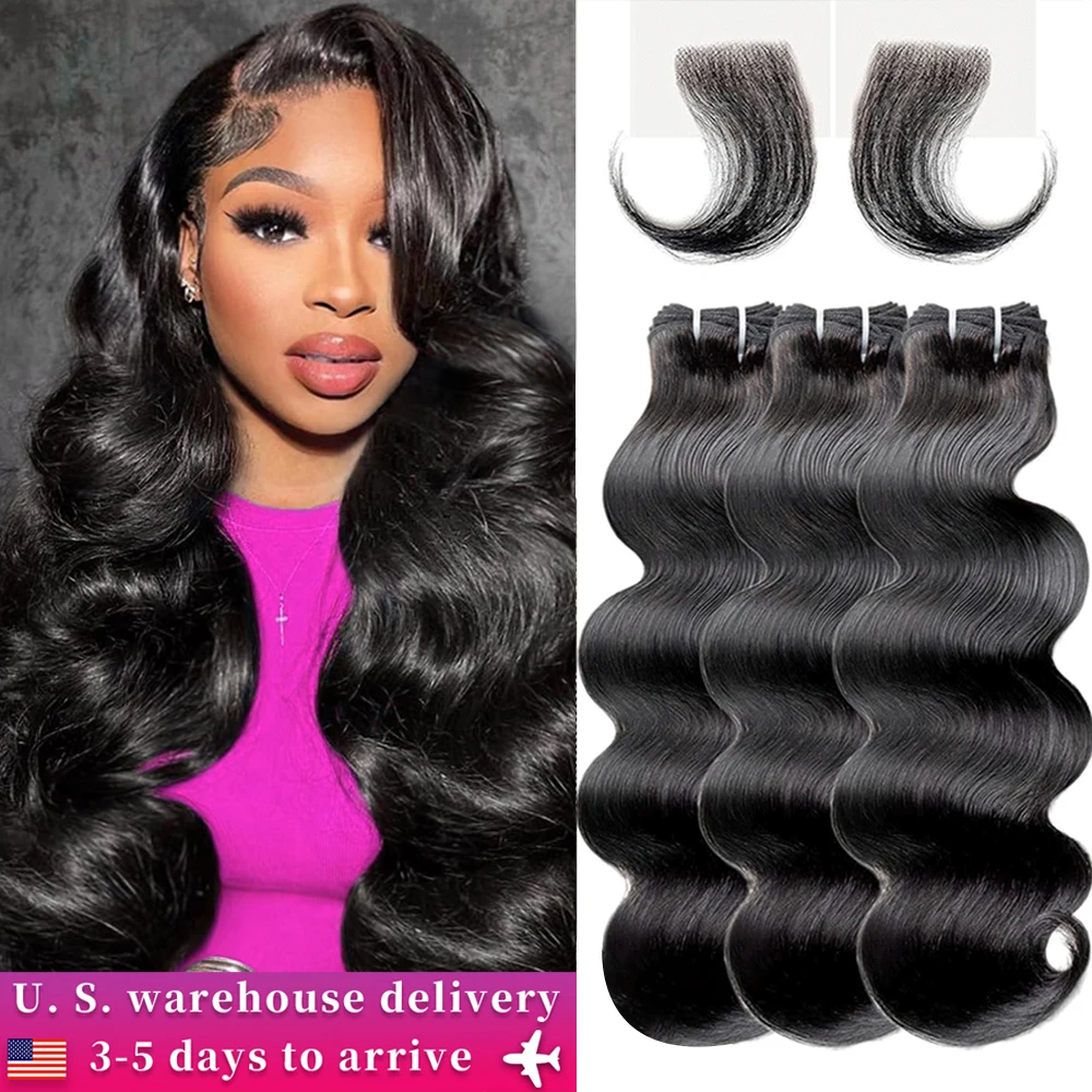 Virgin Body Wave Bundles Human Hair 18 20 22 Inch 3 Bundles Natural Body Wave Bundles Human Hair Extensions Deals For Women