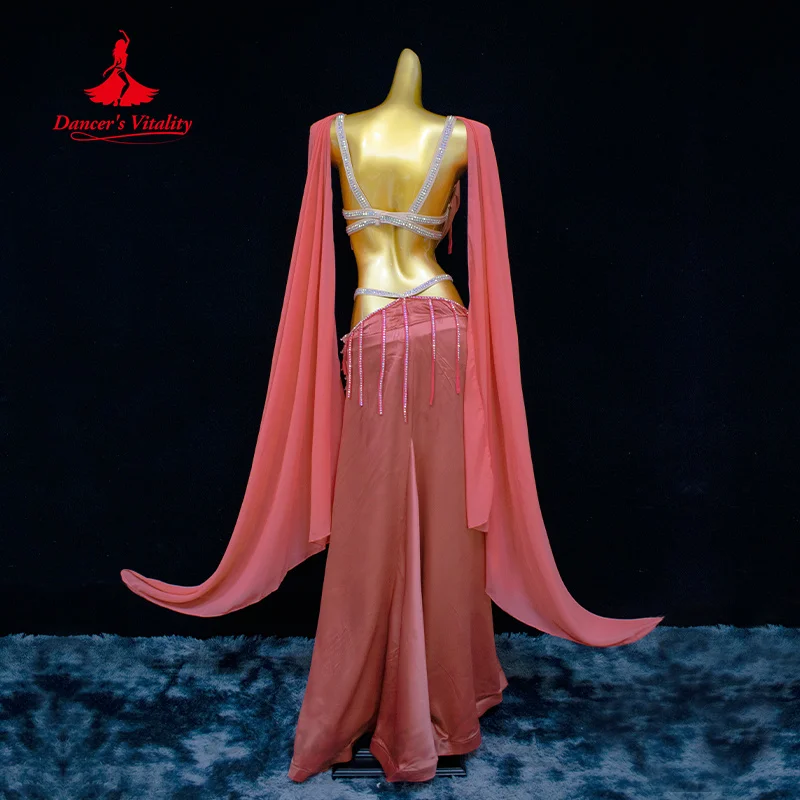 Robe de danse de luxe personnalisée avec biscuits pour femmes, robe de performance professionnelle, fleur exquise, vêtements pour le ventre, financièrement