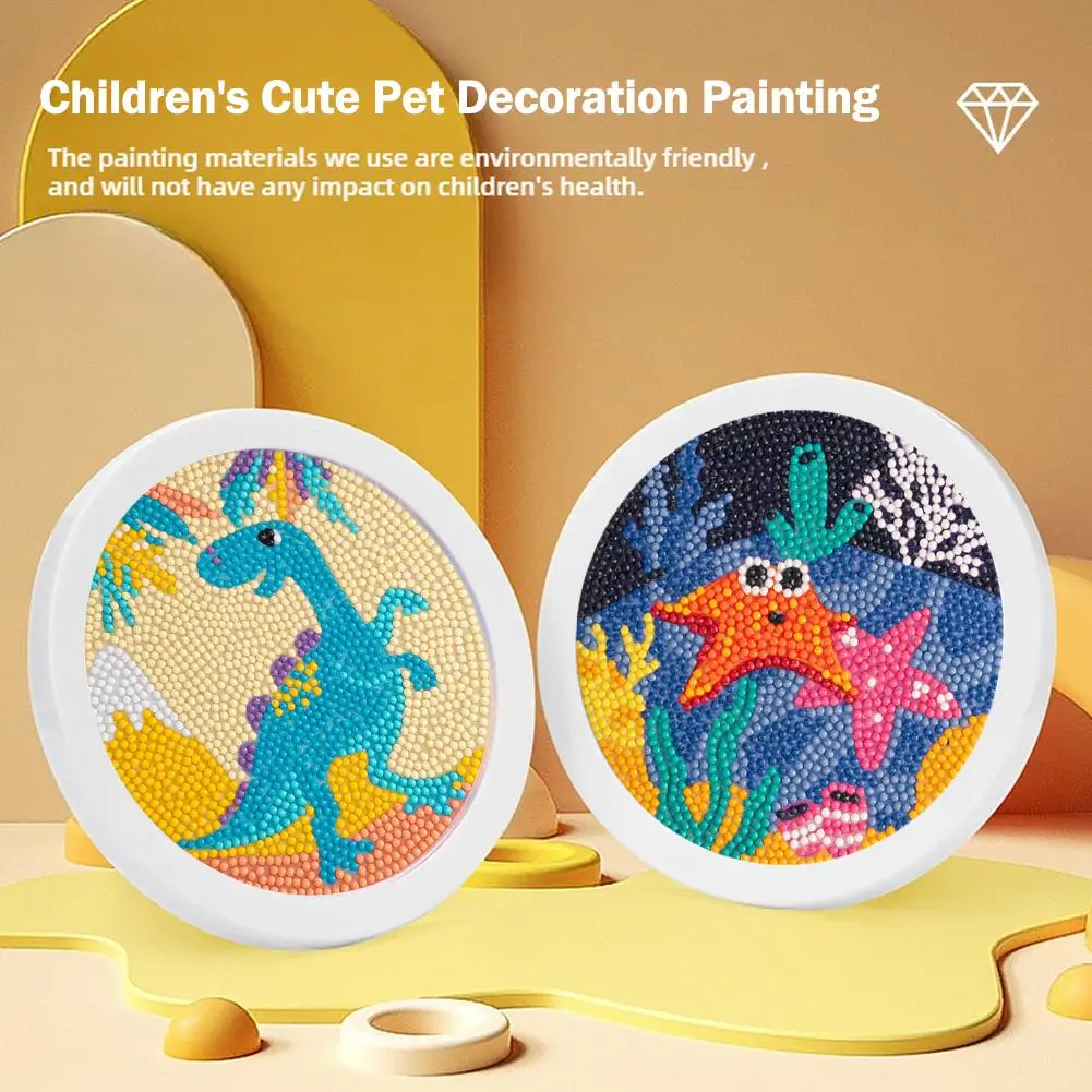 DIY Kits Cartoon Animal Picture Crystal Rhinestone Diamond Embroidery for Adults Kids Beginners Art Craft Tools K0H6