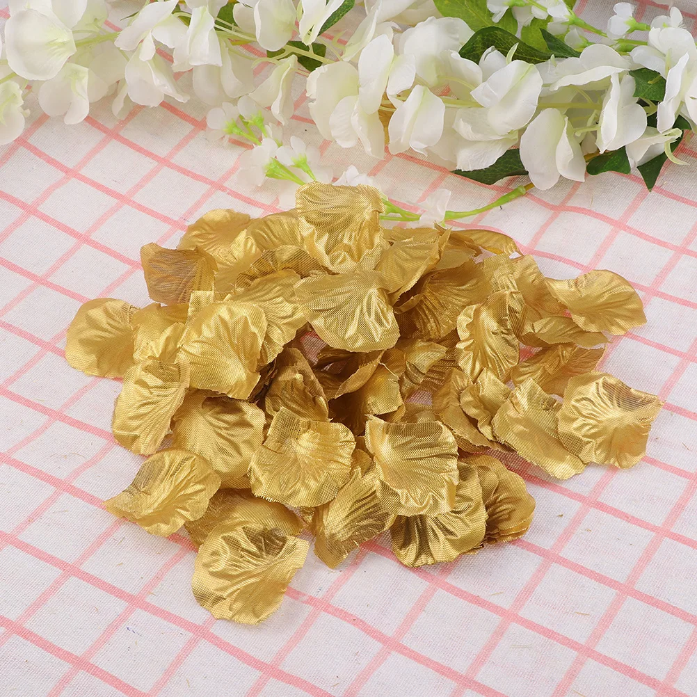 

1200pcs Artificial Rose Petals Lightweight Wedding Party Decor Simulation Flower Petals For Valentine Proposal Holiday