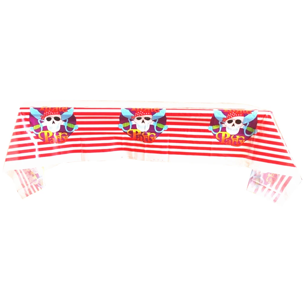 

Pirate Tablecloth Plastic Disposable Waterproof Oilproof Party Table Covers for Birthday Christmas Banquet Decorations