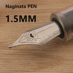 1PC Naginata Fountain Pen jINHAO 9016 Transparent White Spin 1.5MM Stationery Office School Supplies Ink Pens