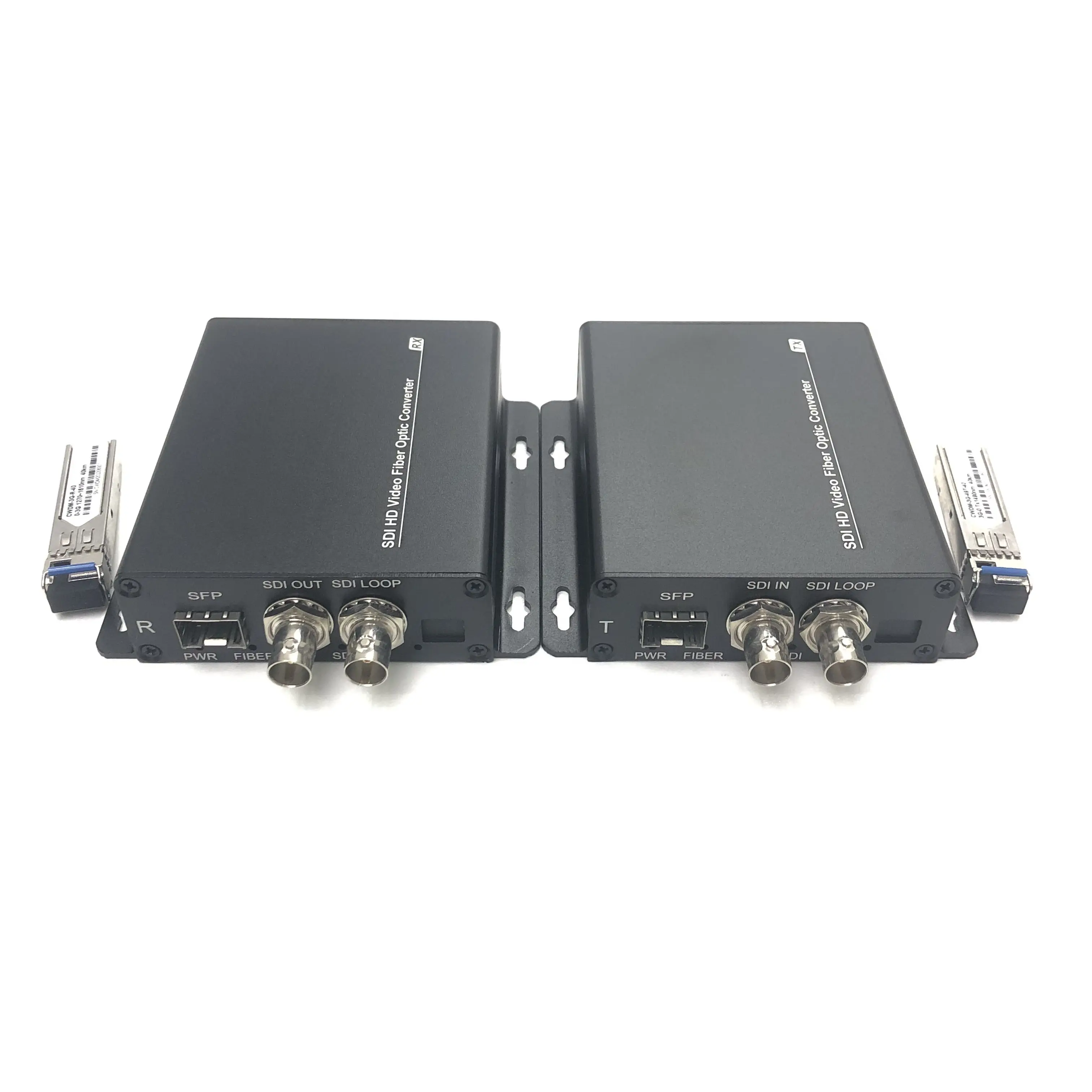 SDI to Fibre Optical converter audio video Fiber Optic Converter cctv video 3G 1080P hd-sdi video transmitter and receiver