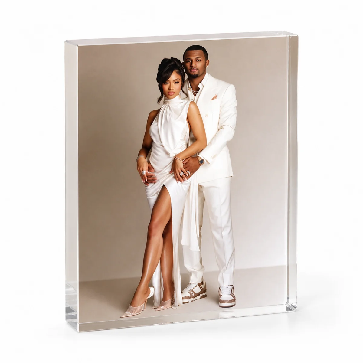 Personalized Yakure Photo Blocks—Unique Decorative Pieces for Homes and Pets—Make for Special Gifts Suitable for Couples, Friend